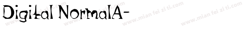 Digital NormalA字体转换